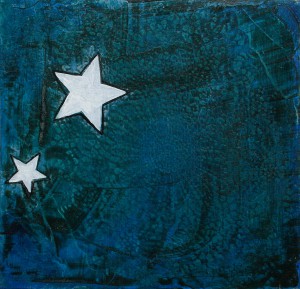 mixed media on panel
14 x 14