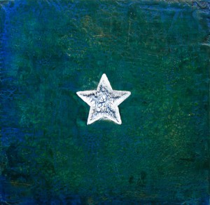 mixed media on panel
14 x 14