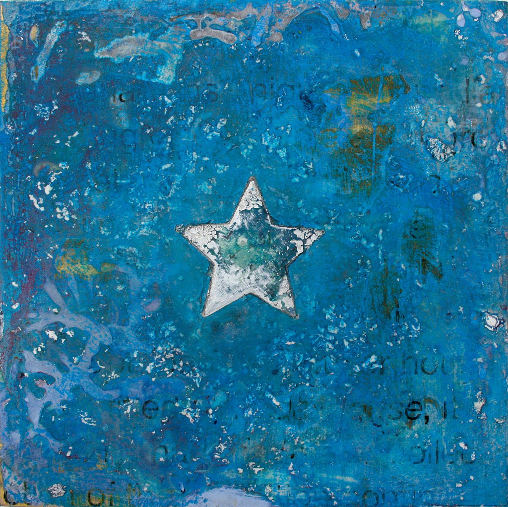 mixed media on panel
12 x 12