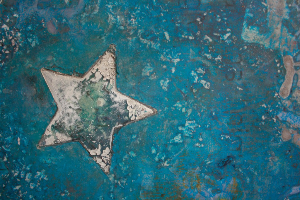 mixed media on panel
12 x 12